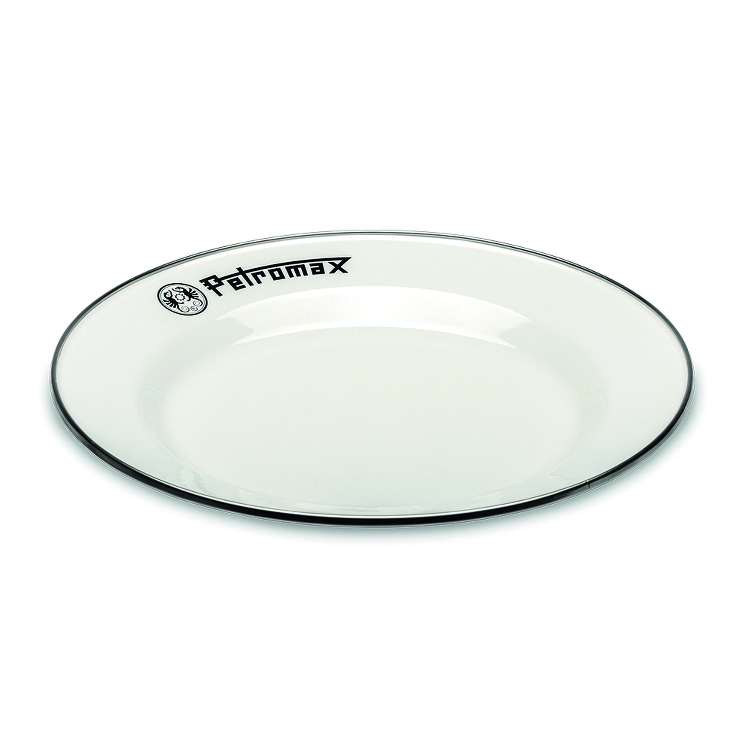 Lot de 2 assiettes en émail