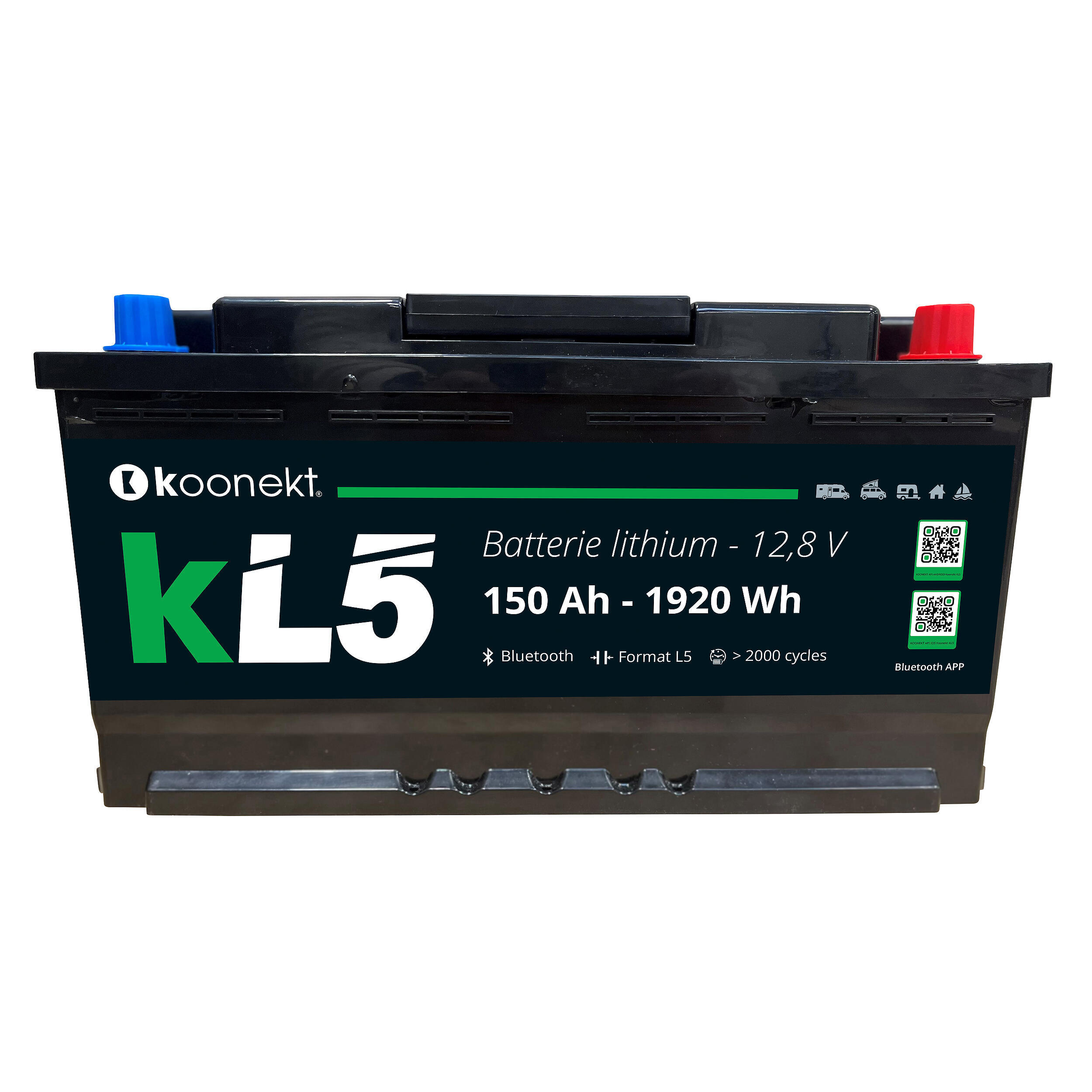 Batterie Lithium compacte : 150Ah