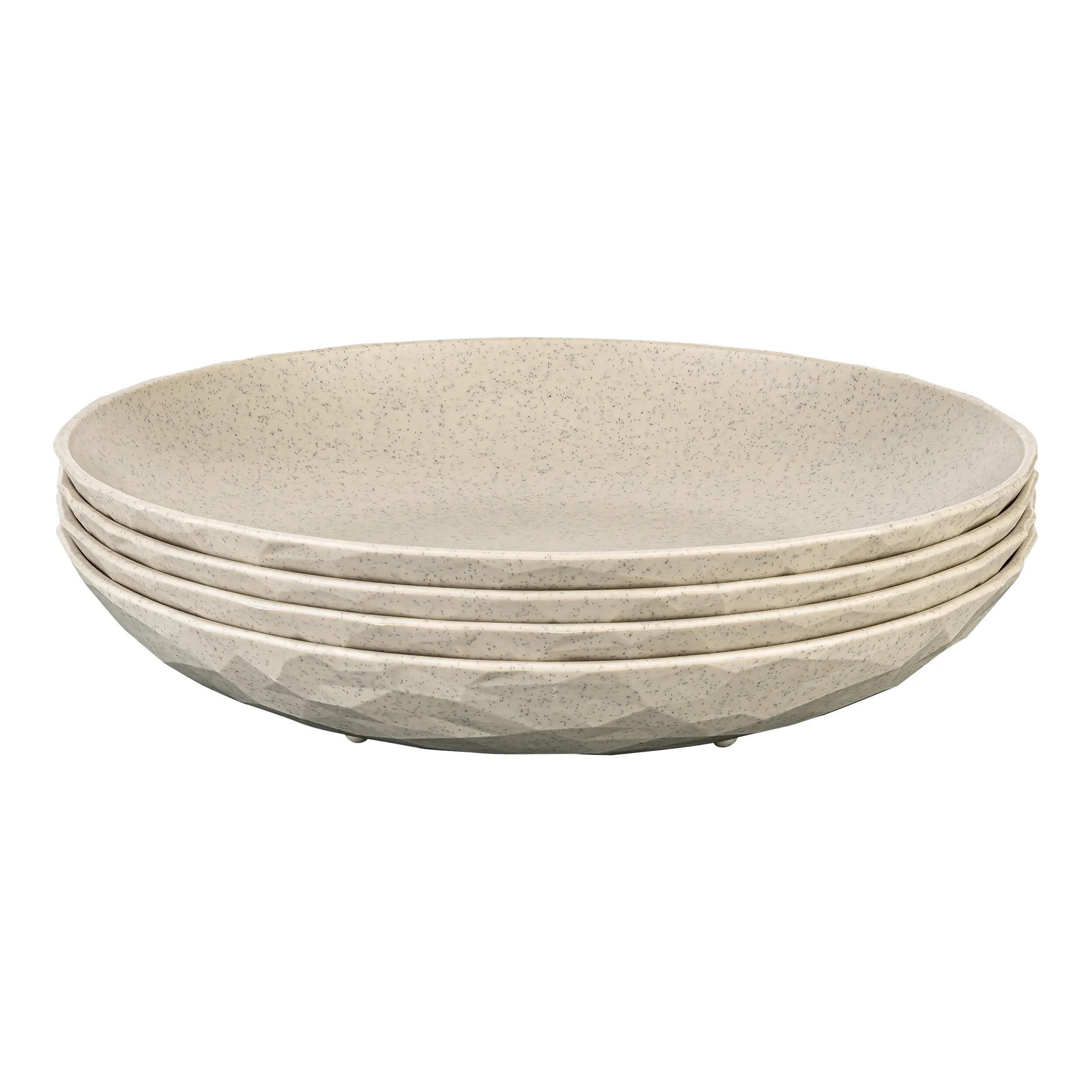 Lot de 4 assiettes à dessert Club : Beige