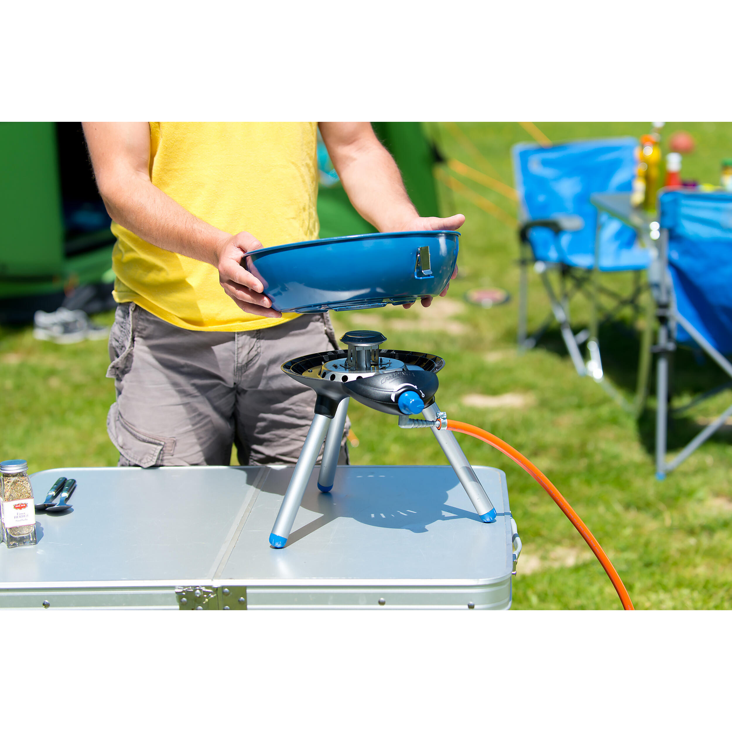Barbecue à gaz Party Grill 400 : Modèle pour bouteille de gaz