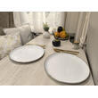 Set de 2 assiettes plates en acier émaillé