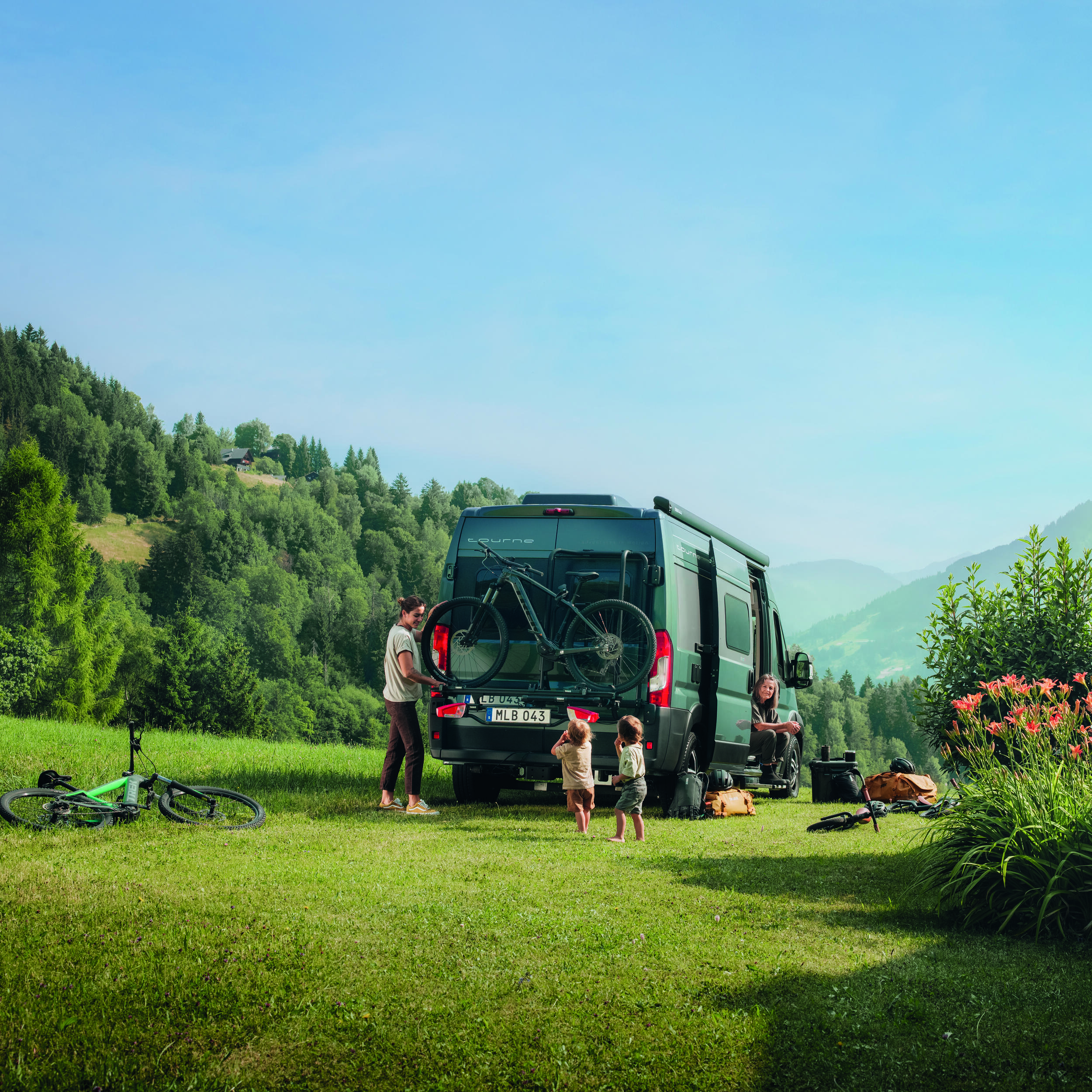 Porte-vélos électriques VeloTrack Frame pour fourgon