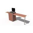 Table Blue mountain 100x45cm en bois brut