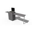 Table Blue mountain 100x45cm en bois stratifié uni 2 faces
