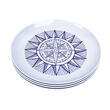 Pack 4 assiettes mélamine Cardinal