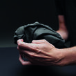 Serviette de plage pliable NanoDry : Anthracite