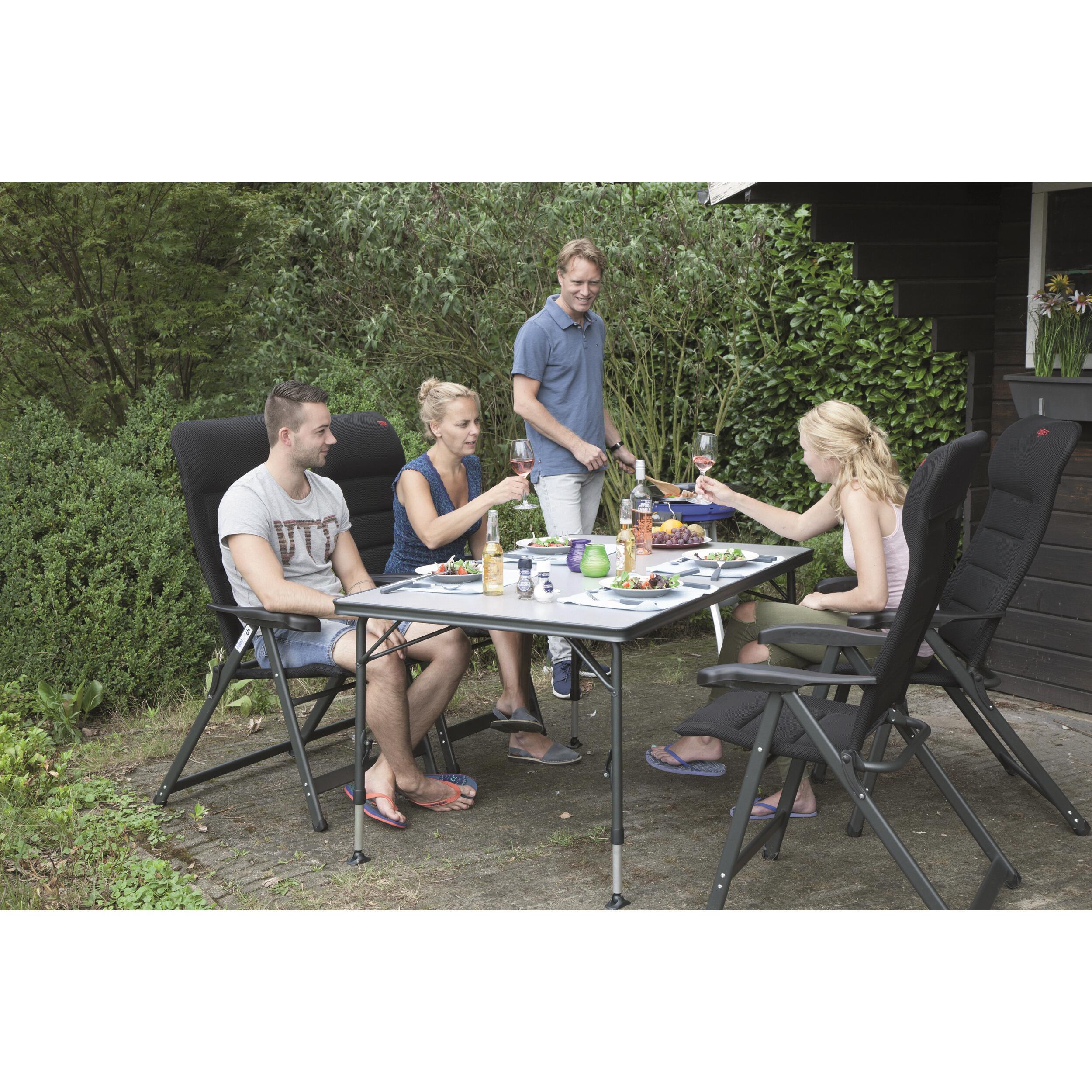 Table rectangulaire grise : 110x70cm