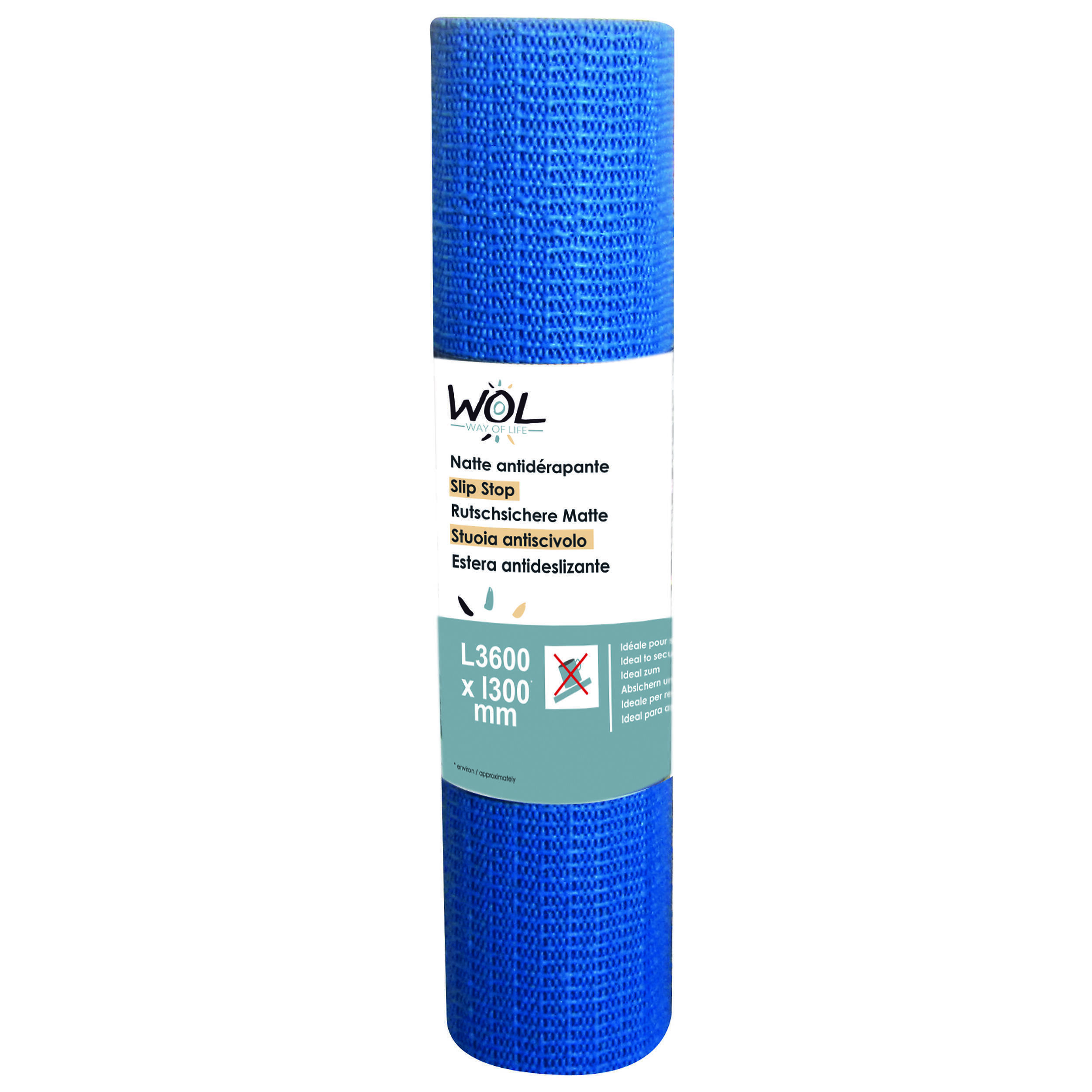 Natte antidérapante tapis : - Coloris : Bleu