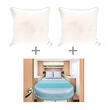 Pack Cocoon Lover : Prêt à dormir Transat 160x200 cm Central + deux oreillers mémoire de forme