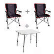 Pack Cosy on the Road : Table Orion + 2 chaises Easy Life