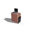 Beach frigo en bois brut
