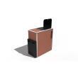 Beach frigo en bois brut