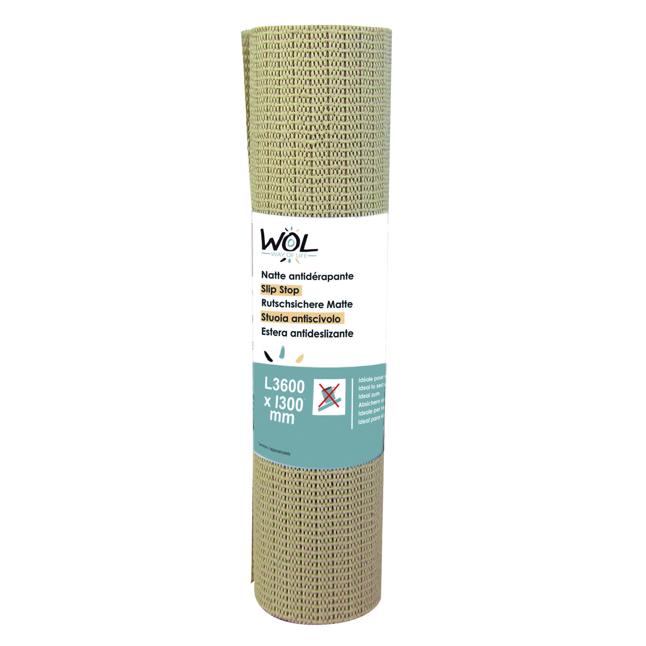 Natte antidérapante tapis : - Coloris : Beige