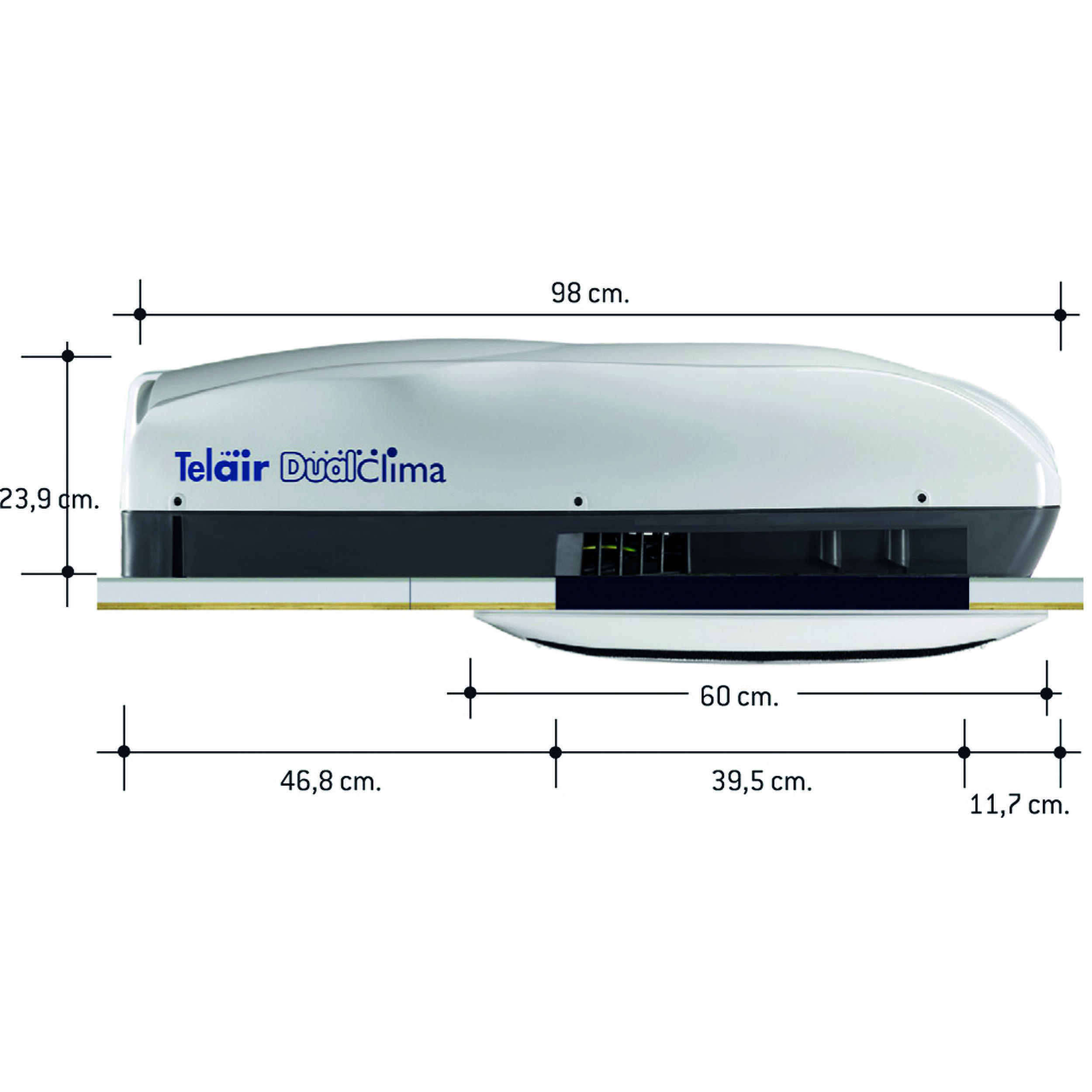 Climatiseur de toit DualClima : 8400H