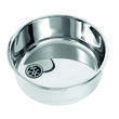 Évier rond inox pour camping-car, fourgon aménagé et bateau