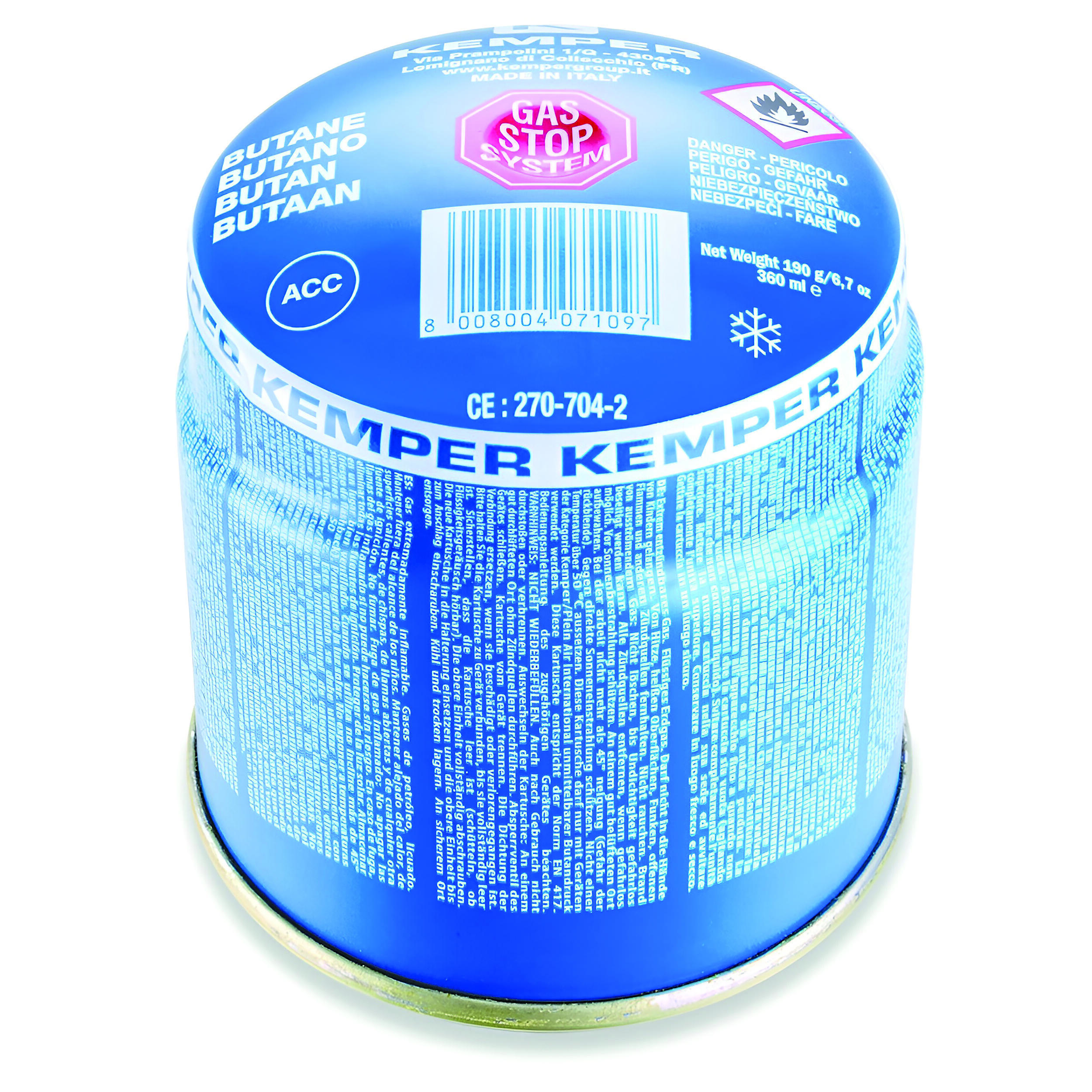 Cartouche de gaz butane perçable universelle 190g