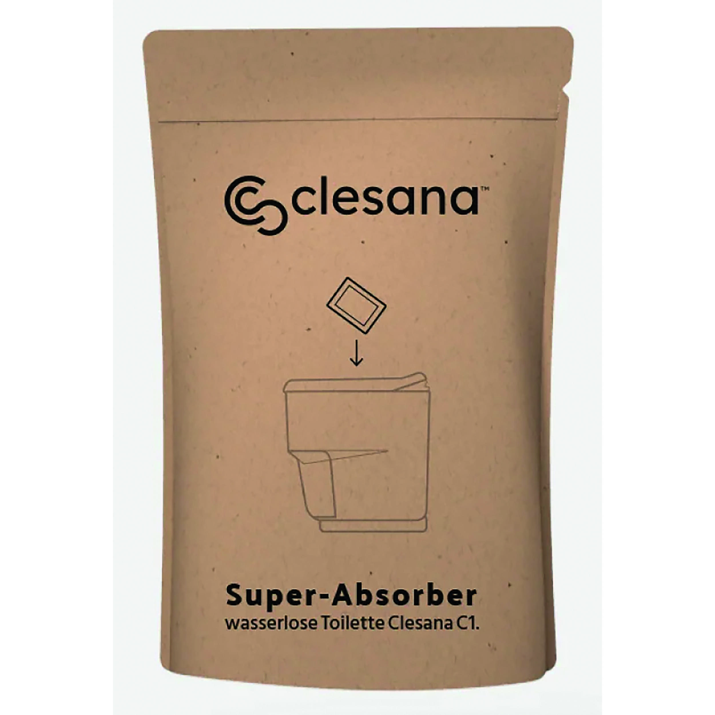 Absorbeur pour toilettes Clesana C1 et X1 – Sachets superabsorbants
