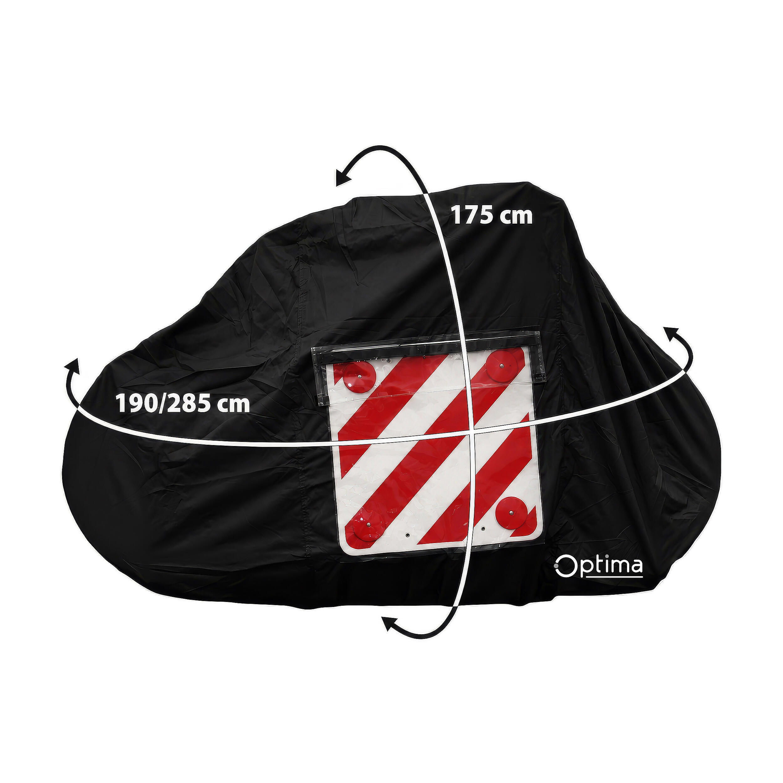 Bâche pour porte-vélos sur paroi arrière : Pour 2-3 vélos - Coloris noir