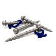 Piquet à frapper et à visser Hardcore PEGGY 15 cm - Lot de 4