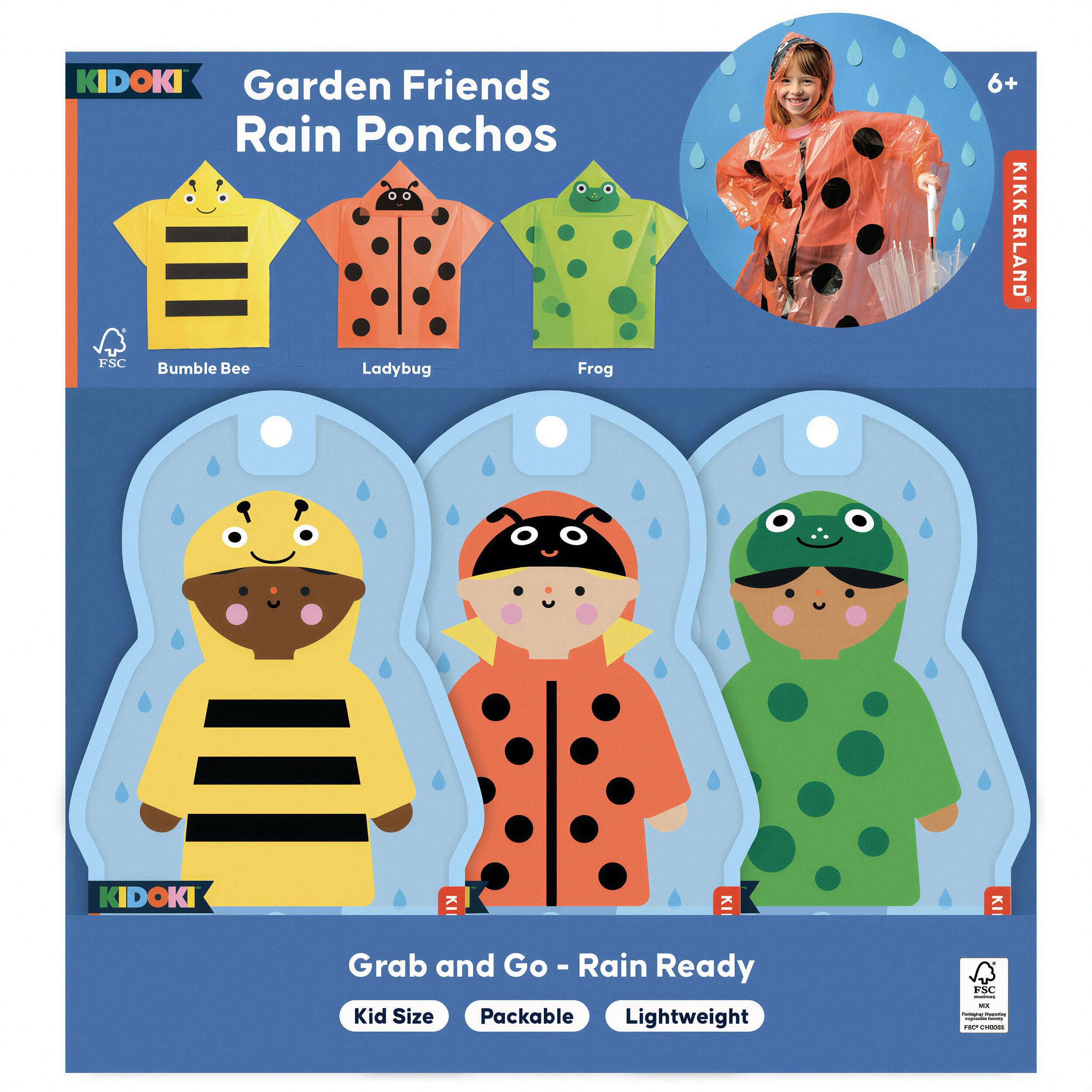 Poncho de pluie enfant motif animal