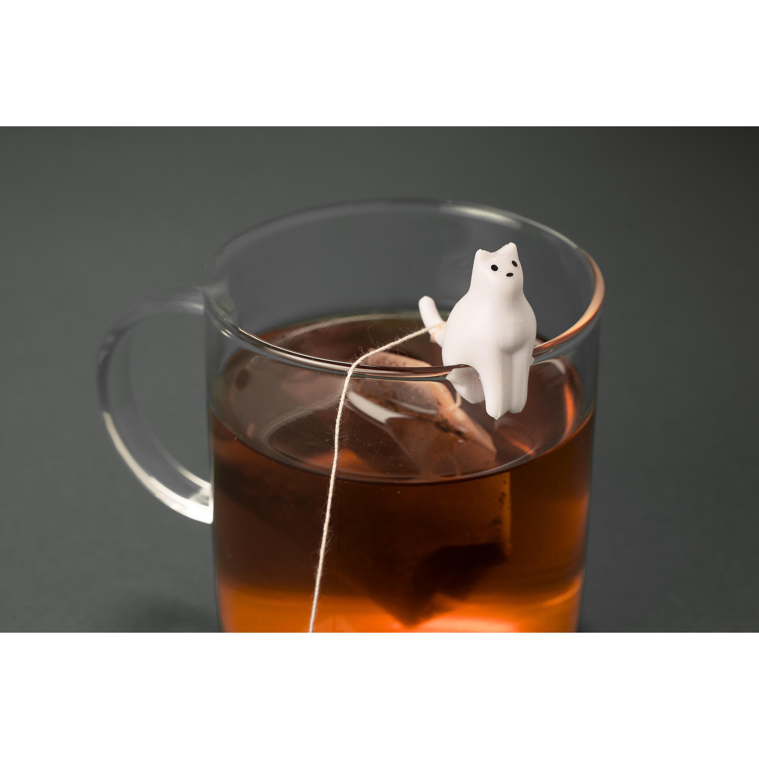 Lot de 4 supports pour sachets de thé chat