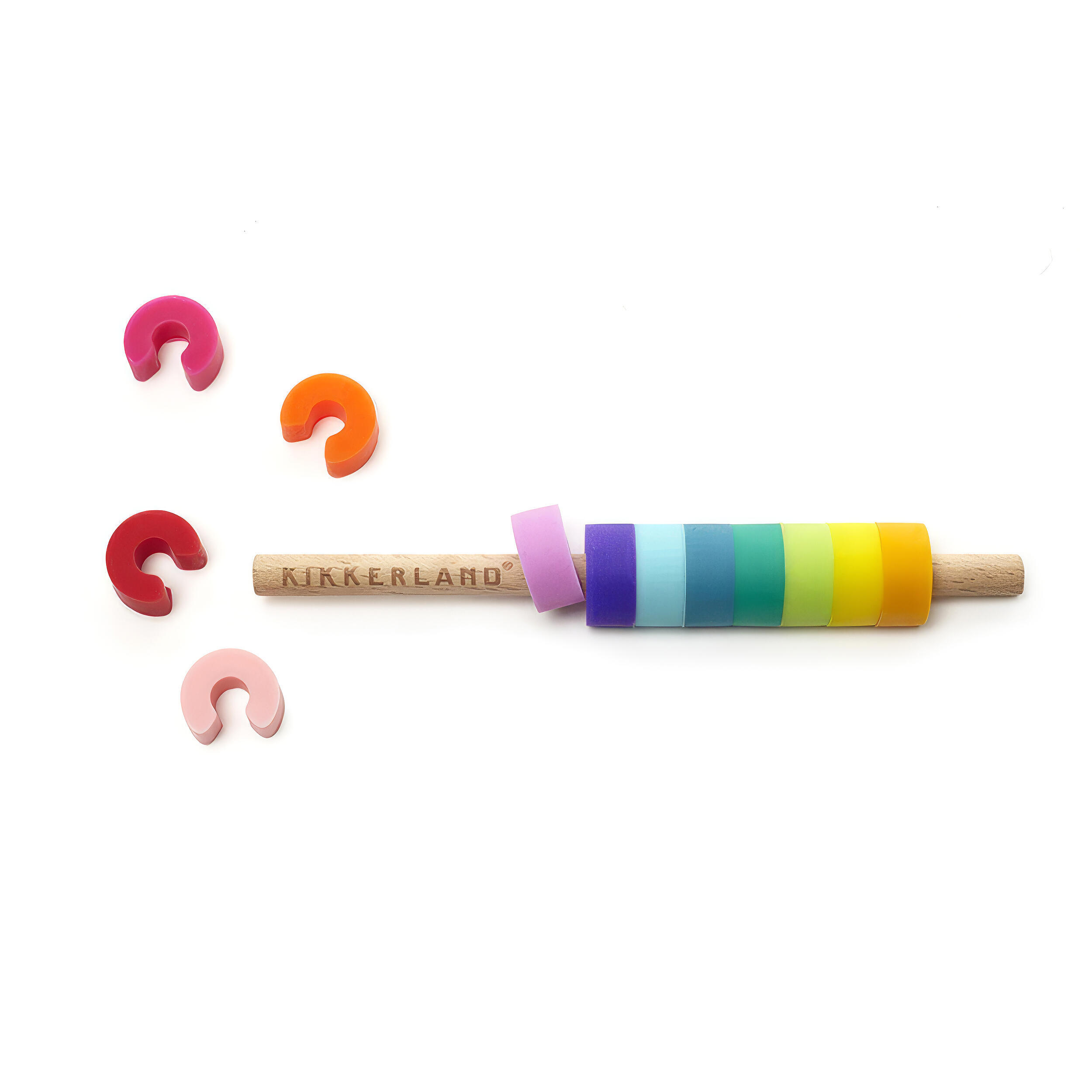 Set de 12 marque-verres en silicone